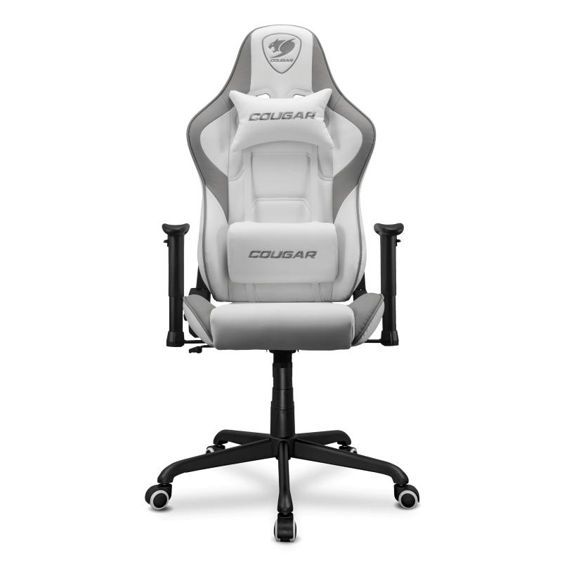 Cougar armor elite white gaming chair bianca