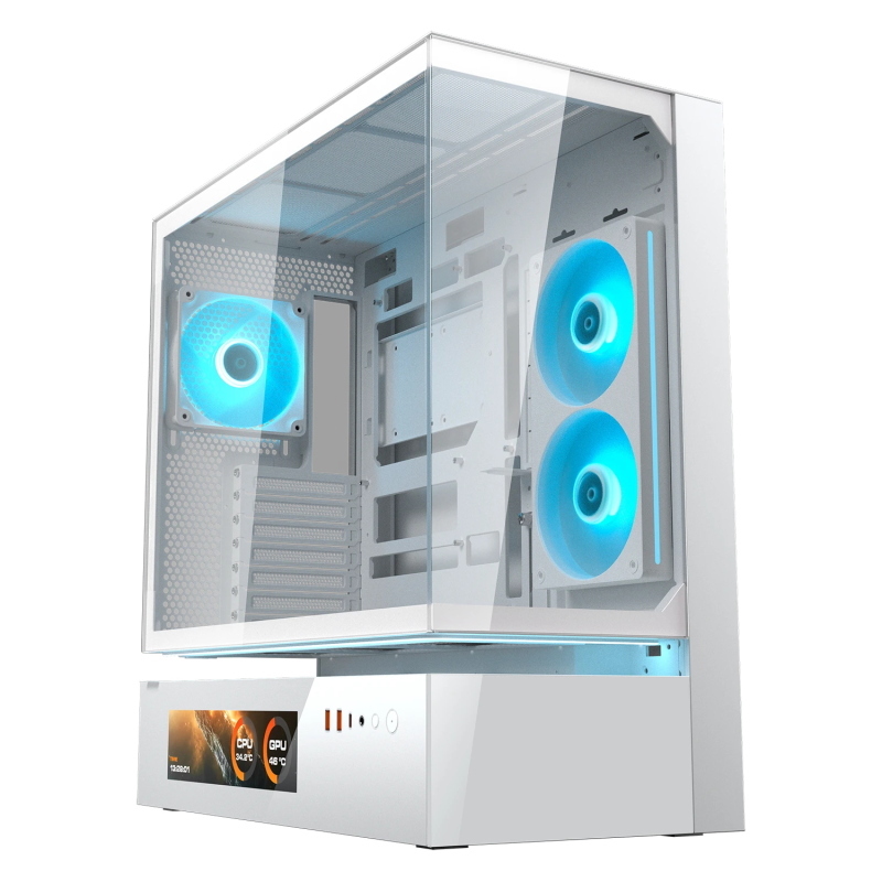 Cougar cfv235 vision white case midi tower vetro temperato no-power ceb/atx/matx/mini-itx