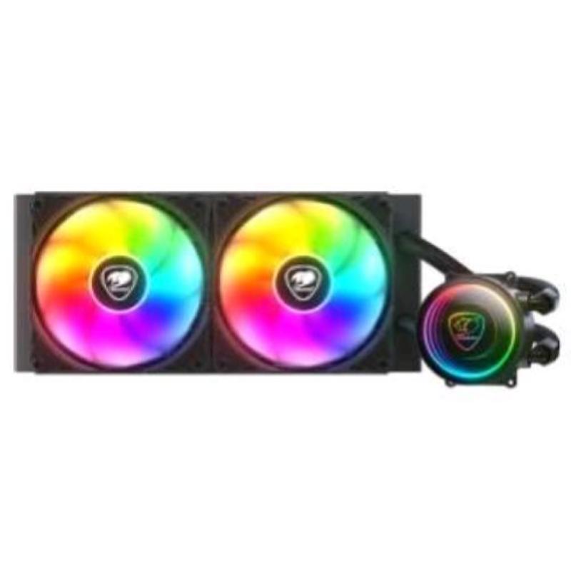 Cougar dissipatore a liquido poseidon elite 240 argb black liquid cooler dissipatore
