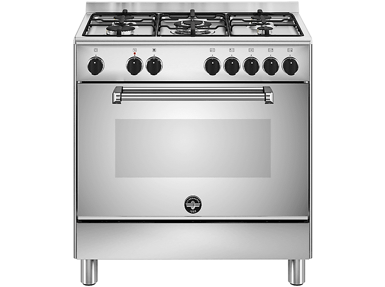 CUCINA LA GERMANIA AMN855EXV/24, a libera installazione, piano cottura Gas, 5 fuochi, Funzione aria calda, Dimensioni: L 80 cm, A 85,3 P 50 Classica