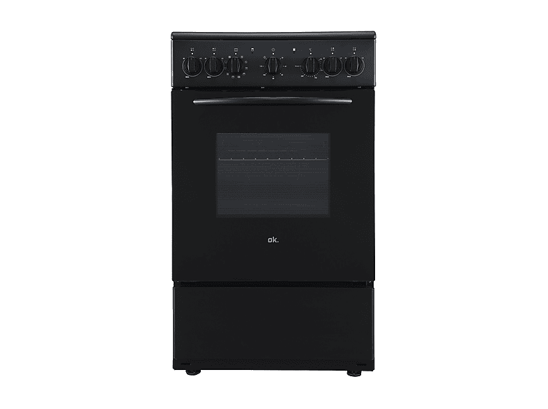 CUCINA OK OFC 1331-4 B A , a libera installazione, piano cottura Elettrico, 4 fuochi, Funzione aria calda, Dimensioni: L 50,6 cm, 82 P 66 cm