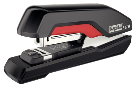 Cucitrice da tavolo Rapid Supreme S50 - Fino a 50 fogli - Per punti metallici 24/6-8+ 26/6-8+ - Punti metallici piatti e inchiodati - Nero/Rosso Cucitrice da tavolo Rapid Supreme S50 - Fino a 50 fogli - Per punti metallici 24/6-8+ 26/6-8+ - Punti metallici piatti e inchiodati - Nero/Rosso