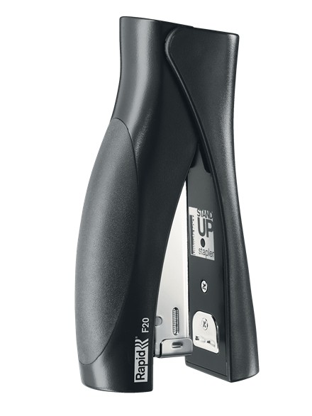 Cucitrice verticale Rapid Ultimate F20 - Fino a 20 fogli - Per punti 24/6 e 26/6 - Pinzatura chiusa e con spilli - Colore nero Cucitrice verticale Rapid Ultimate F20 - Fino a 20 fogli - Per punti 24/6 e 26/6 - Pinzatura chiusa e con spilli - Colore nero