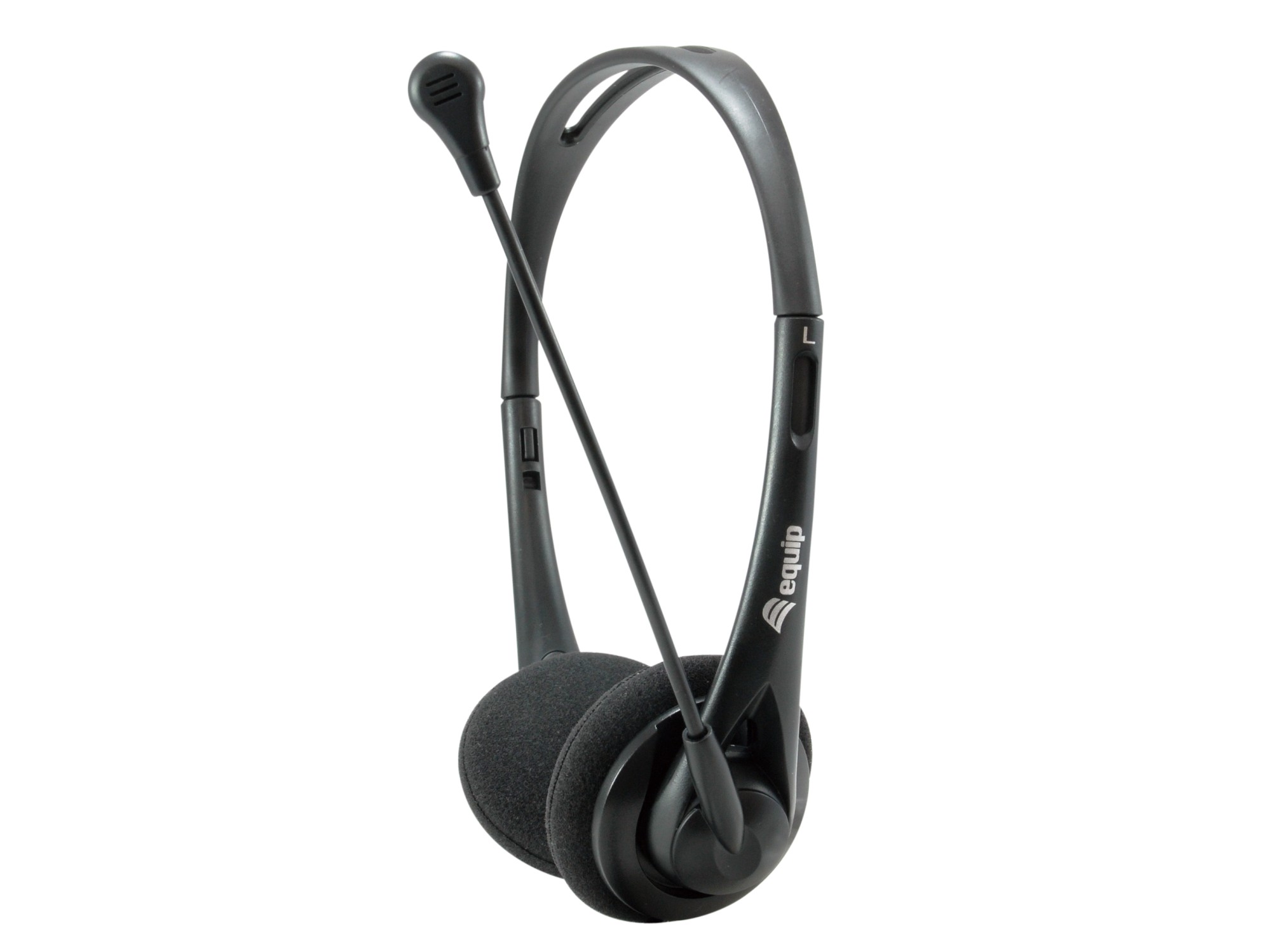 Cuffia C/Microfono 35Mm Bk Contr.Volume Cavo 18Mt