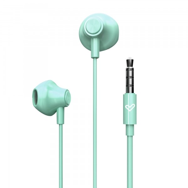 Cuffie auricolari Energy Sistem - Isolamento acustico - Microfono integrato - Controllo riproduzione - Connettore jack da 35 mm - Cavo da 120 cm. - Colore verde