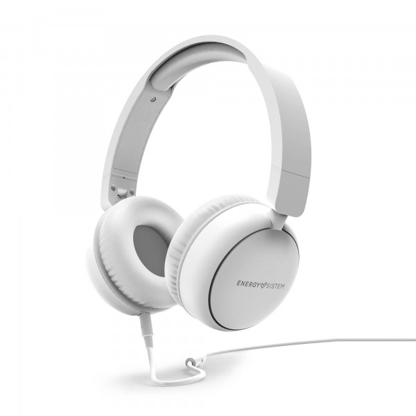 Cuffie circumaurali Energy Sistem - Design ultraleggero - Microfono integrato - Cavo rimovibile - Compatibili con Mac/PC/Smartphone/Tablet - Bianco
