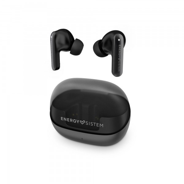 Cuffie Energy Sistem ANC -30dB - Microfono quadruplo - Bluetooth 5.4 - Durata della batteria 25h - IPX4 - Plastica riciclata - Nero
