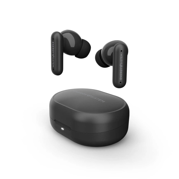 Cuffie wireless Energy Sistem Chill - Bluetooth 6.0 - Cancellazione attiva del rumore - Bassi profondi - Chiamate vocali di alta qualità - Durata della batteria di 21 ore - Modalità bassa latenza - Assistente vocale integrato - Nero