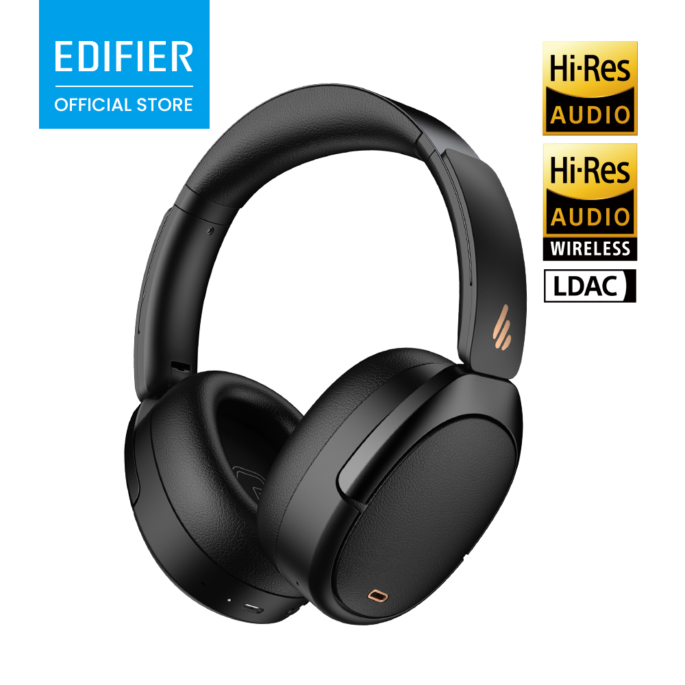 Cuffie Wireless Over-Ear Edifier WH950NB con ANC Ibrido -49dB, Hi-Res LDAC, Bluetooth V5.4, 80 Ore di Riproduzione, Ricarica Rapida, Chiamate AI