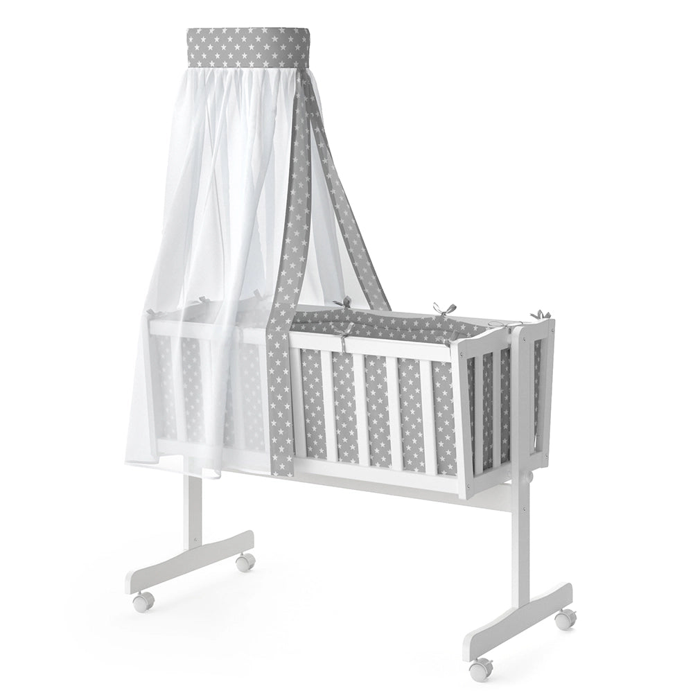 Culla per neonati Noah Bianco 40x90 con ruote Vitalispa