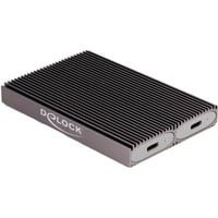 Custodia esterna USB Type-C Dual Combo per 2 x M.2 N, Disk enclosure