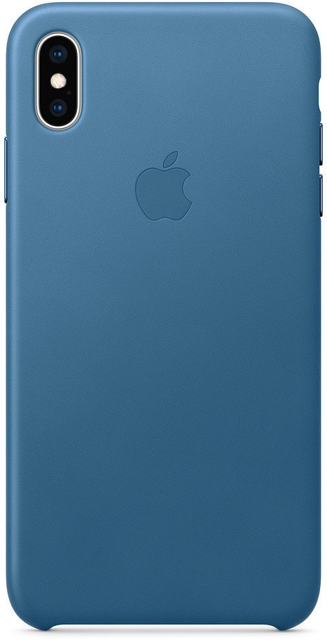 Custodia in pelle per iPhone XS Max blu notte