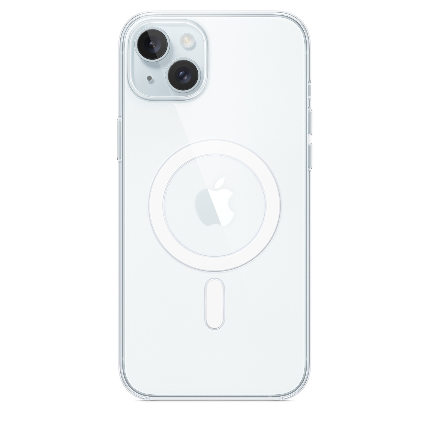 Custodia In Silicone Con Magsafe Per Iphone 15 Plus Trasparente