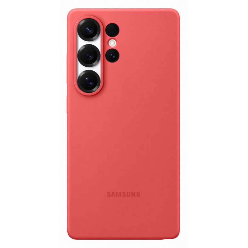 Custodia In Silicone Samsung Per Galaxy S25 Ultra, Colore Rosso
