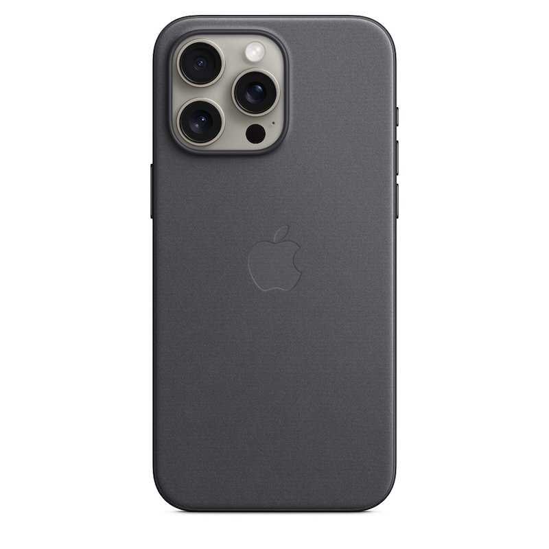 Custodia MagSafe in tessuto FineWoven iPhone 15 Pro Max Nero