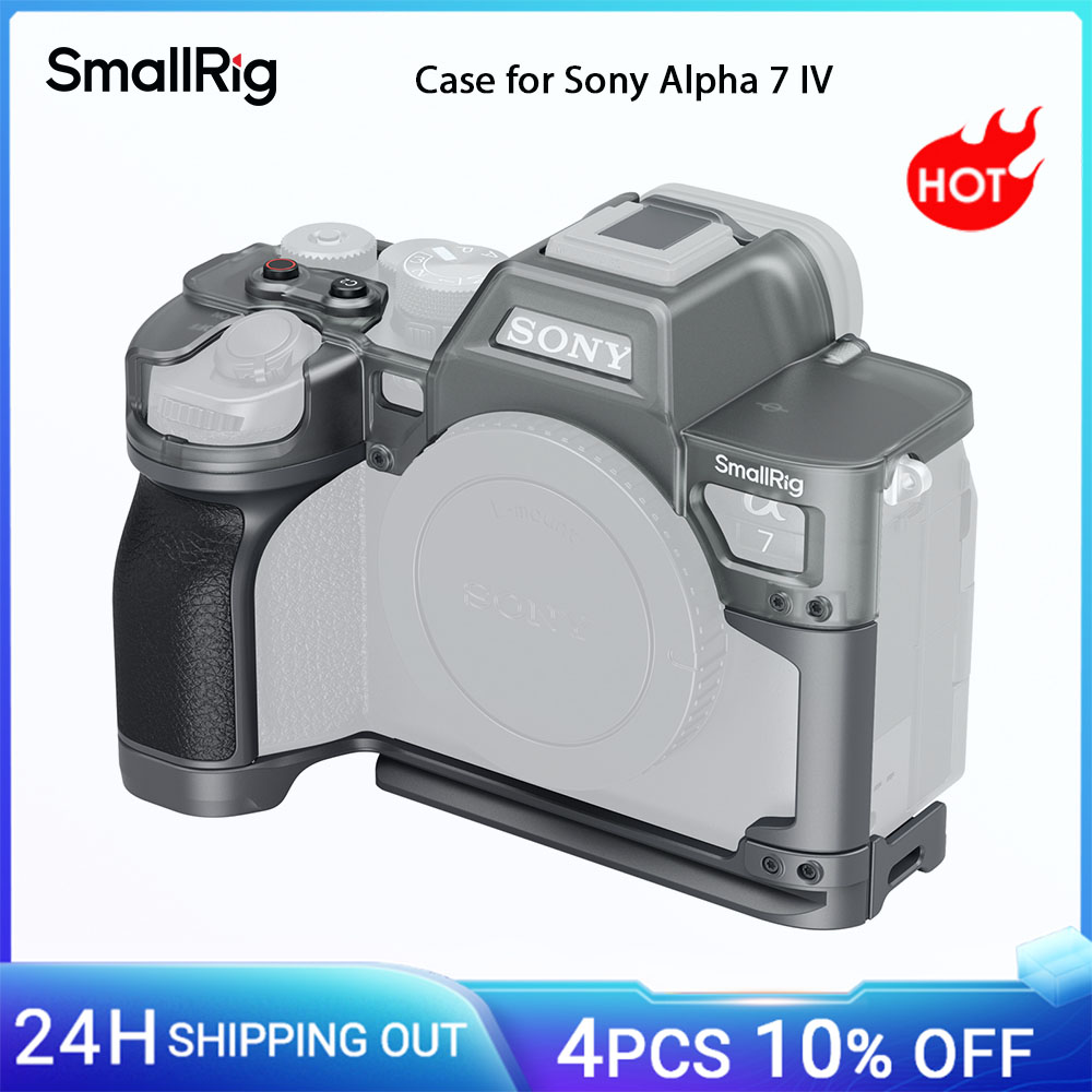 Custodia modulare ibrida SmallRig A7 IV per custodia protettiva per fotocamera Sony Alpha 7 IV con impugnatura ergonomica e piastra integrata per Arca-Swiss
