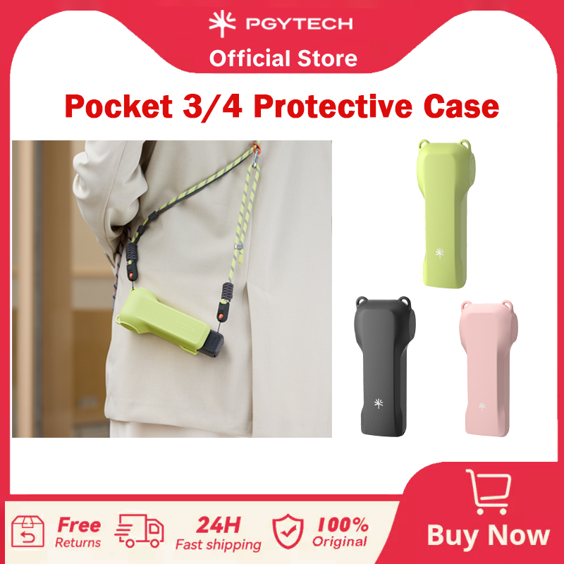 Custodia Protettiva PGYTECH per DJI Osmo Pocket 4/3 Xtra Muse Gimbal con Protezione Lente e Schermo, Chiusura a Scatto per Accesso Rapido
