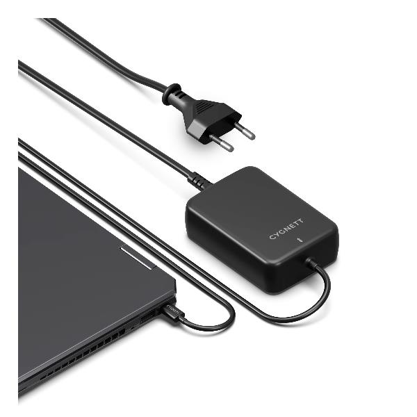 Cygnett Powermaxx 140W Gan Usb-C Laptop Charger - Black Eu CY5855PDWCH Cygnett Powermaxx 140W Gan Usb-C Laptop Charger - Black Eu CY5855PDWCH
