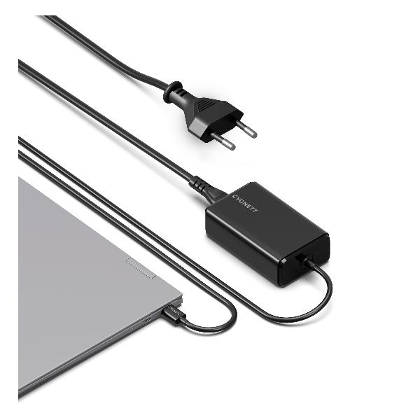 Cygnett Powermaxx 65W Gan Usb-C Laptop Charger - Black Eu CY5853PDWCH Cygnett Powermaxx 65W Gan Usb-C Laptop Charger - Black Eu CY5853PDWCH