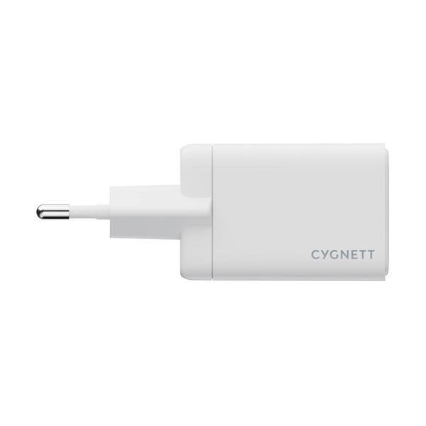 Cygnett Powerplus 65W Dual Port Wall Charger - White Eu CY5879PDWCH