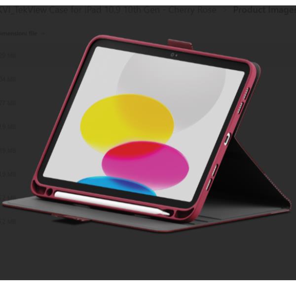 Cygnett Tekview Case For Ipad A16 11 - 10.9 10TH Gen Cherry Rose CY5433TEKVI