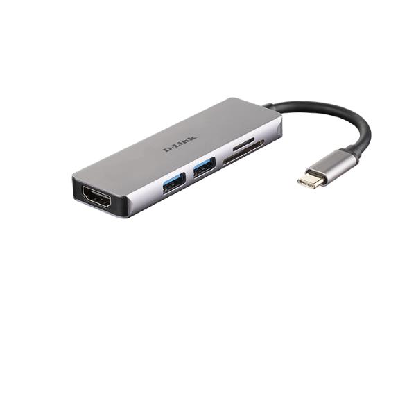 D-Link 5-IN-1 Usb-C Hub With Hdmi And SD/MICROSD Card Reader DUB-M530