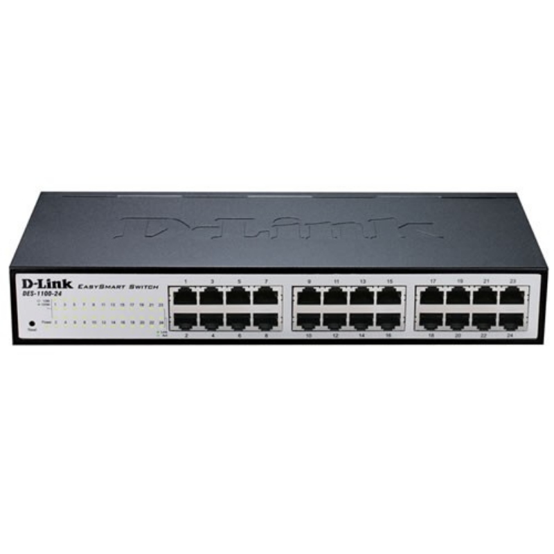 D-link dgs-1100-24v2 gestito l2 gigabit ethernet (10/100/1000) 1u nero, grigio