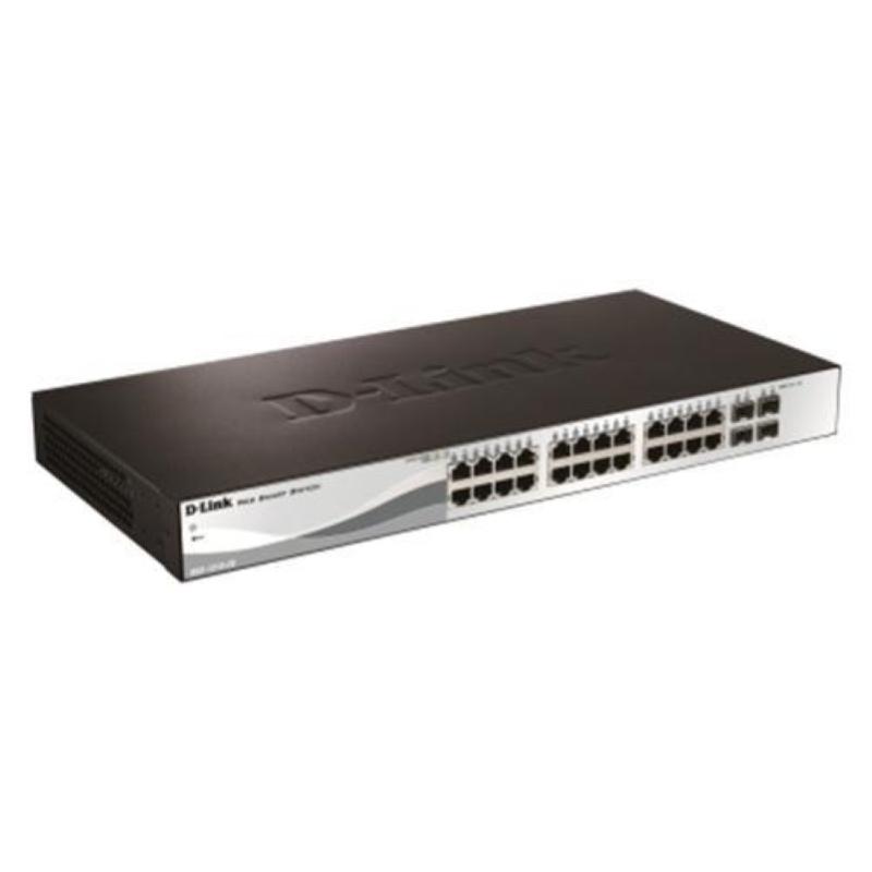 D-link dgs-1210-28 switch 24 porte gigabit + 4 porte sfp smart+ D-link dgs-1210-28 switch 24 porte gigabit + 4 porte sfp smart+