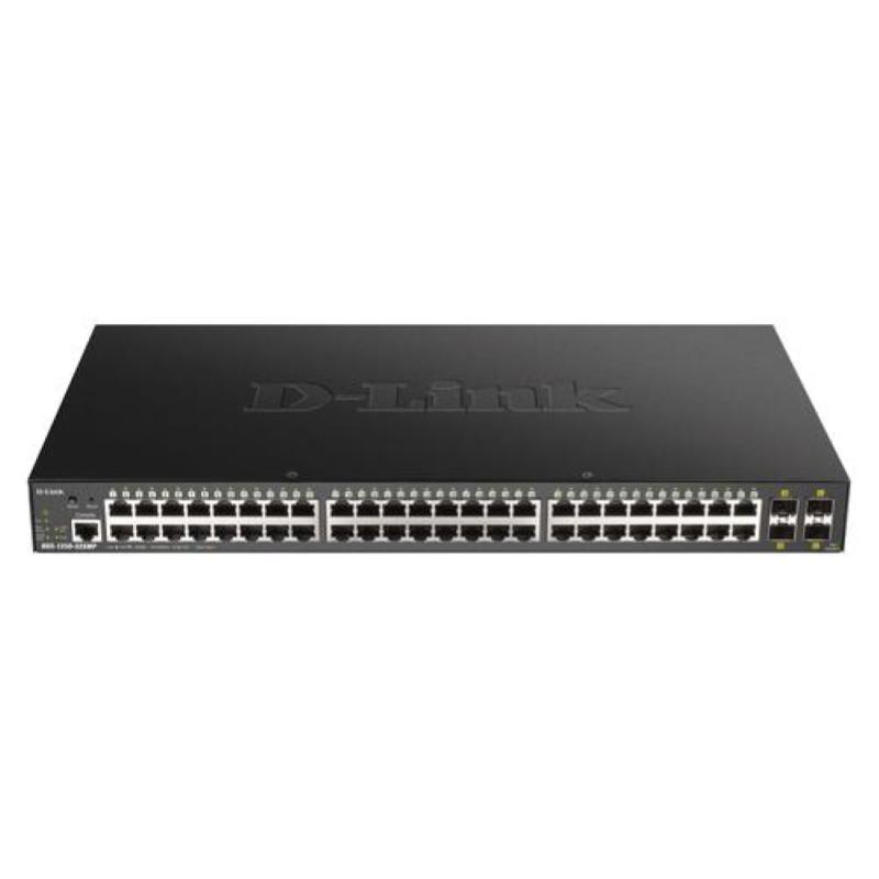 D-link dgs-1250-52xmp switch di rete gestito l3 48 x 10/100/1000 (poe) + 4 x 10 gigabit sfp+ poe (370 w)