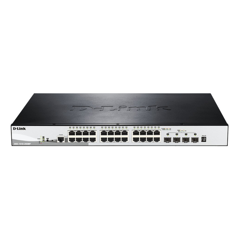D-link dgs-1510-28xmp gestito l2/l3 gigabit ethernet (10/100/1000) supporto power over ethernet (poe) nero, grigio D-link dgs-1510-28xmp gestito l2/l3 gigabit ethernet (10/100/1000) supporto power over ethernet (poe) nero, grigio