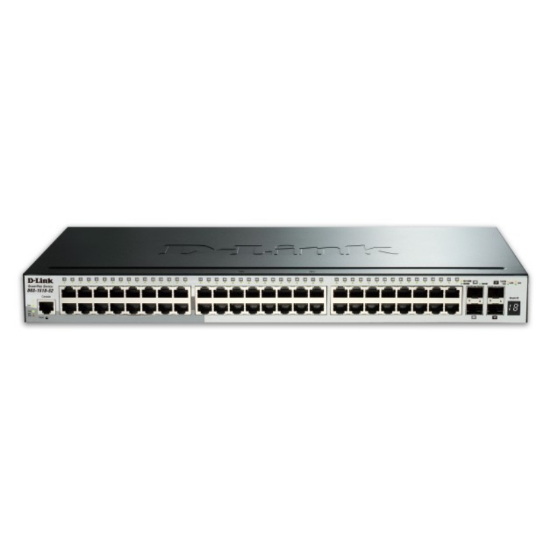 D-link dgs-1510-52x switch di rete gestito l3 gigabit ethernet (10/100/1000) 1u nero