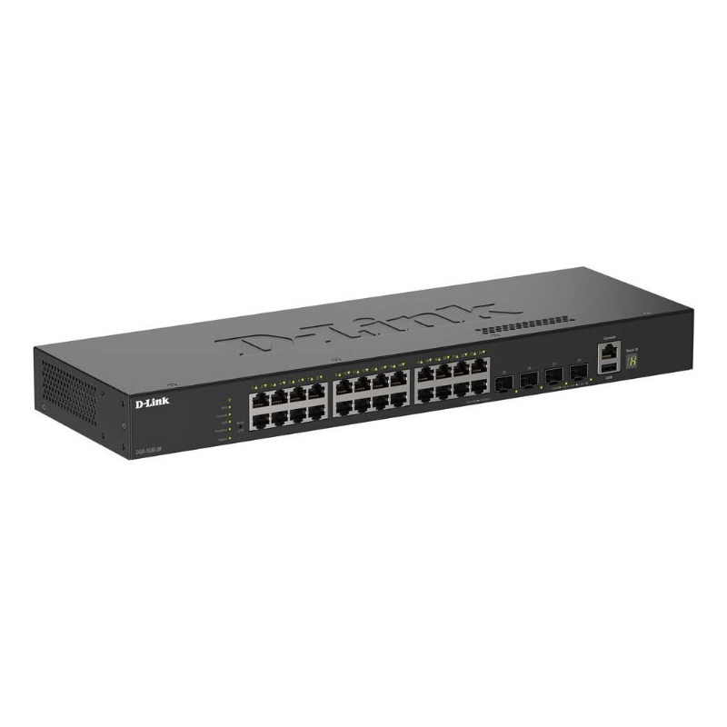 D-link dgs-1530-28/e switch di rete gestito l2 gigabit ethernet (10/100/1000) nero D-link dgs-1530-28/e switch di rete gestito l2 gigabit ethernet (10/100/1000) nero