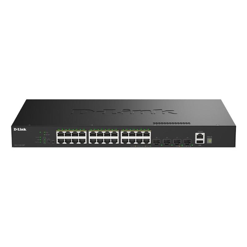 D-link dgs-1530-28p/e switch di rete gestito l2 gigabit ethernet (10/100/1000) supporto power over ethernet (poe) nero