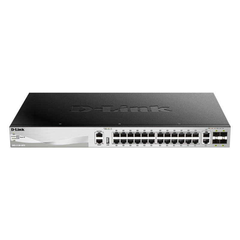 D-link dgs-3130-30ts/e switch di rete gestito l3 gigabit ethernet (10/100/1000) grigio