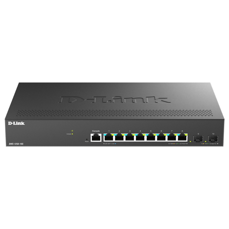 D-link dms-1250-10s/e switch di rete gestito 2.5g ethernet (100/1000/2500) nero D-link dms-1250-10s/e switch di rete gestito 2.5g ethernet (100/1000/2500) nero