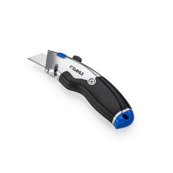 Dahle 10890 taglierina per impieghi gravosi con lama trapezoidale in acciaio al carbonio SK5 - taglierina per nastro da imballaggio - corpo in metallo - impugnatura ergonomica con impugnatura in gomma Dahle 10890 taglierina per impieghi gravosi con lama trapezoidale in acciaio al carbonio SK5 - taglierina per nastro da imballaggio - corpo in metallo - impugnatura ergonomica con impugnatura in gomma