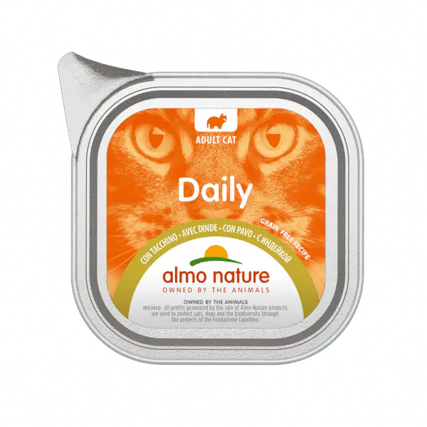 Daily menu cats con tacchino 100 g