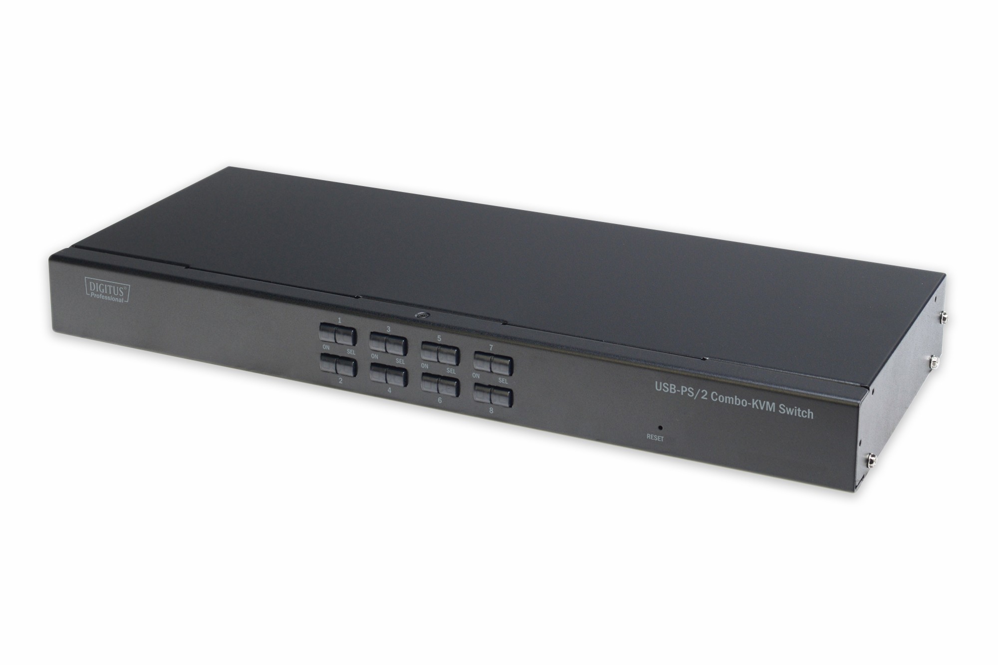 Data Switch Per 8 Pc (Ps2 O Usb/Vga) Con 1 Mouse 1 Tastiera Ps2 O Usb 1 Monitor Vga