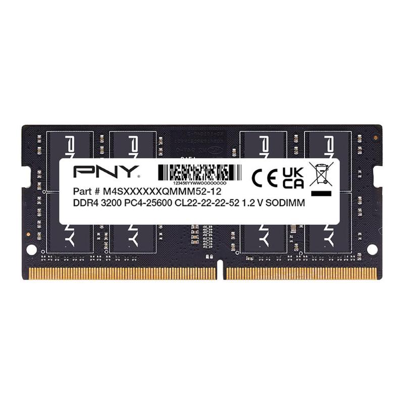 Ddr4 16gb 3200 mhz so-dimm pny cl22