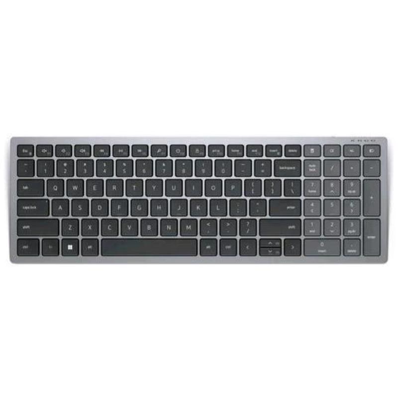 Dell kb740 tastiera compatta senza fili multi-device bluetooth qwerty italiano colore grigio nero