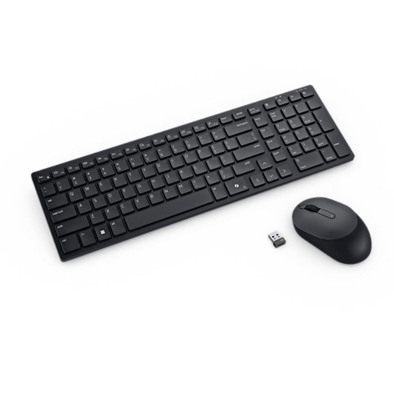 Dell km555 tastiera mouse incluso universale rf senza fili + bluetooth qwerty us international nero