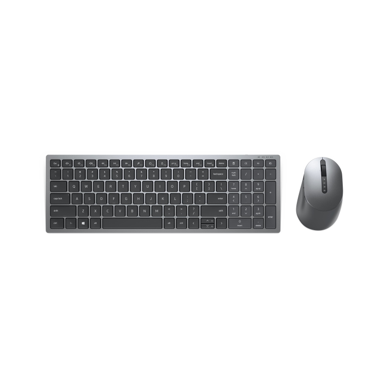 Dell km7120w tastiera mouse incluso ufficio rf senza fili + bluetooth qwerty us international grigio, titanio Dell km7120w tastiera mouse incluso ufficio rf senza fili + bluetooth qwerty us international grigio, titanio