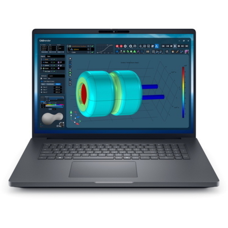 Dell pro max 18 plus mb18250 ai workstation mobile 18 quad hd+ intel core ultra 9 285hx ram 32gb-ssd 1tb nvme- nvidia rtx pro 3000 blackwell 12gb-wi-fi 7 tri-band + 2.5g lan-win 11 prof nero (ndr9v)