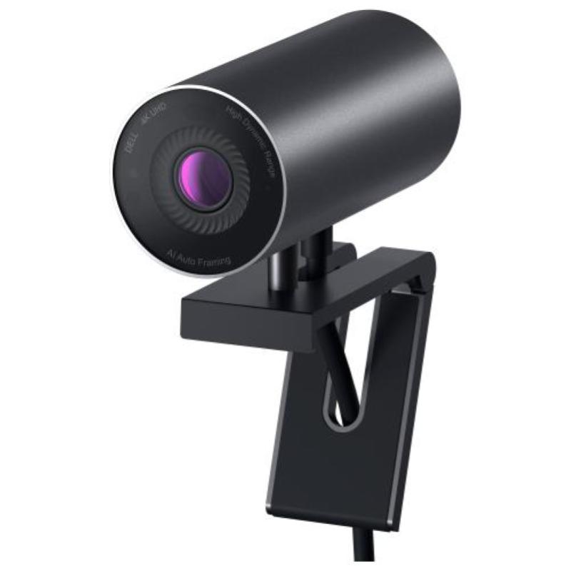 Dell ultrasharp webcam 4k usb 3.0 60fps autofocus fissaggio a clip in alluminio nero Dell ultrasharp webcam 4k usb 3.0 60fps autofocus fissaggio a clip in alluminio nero