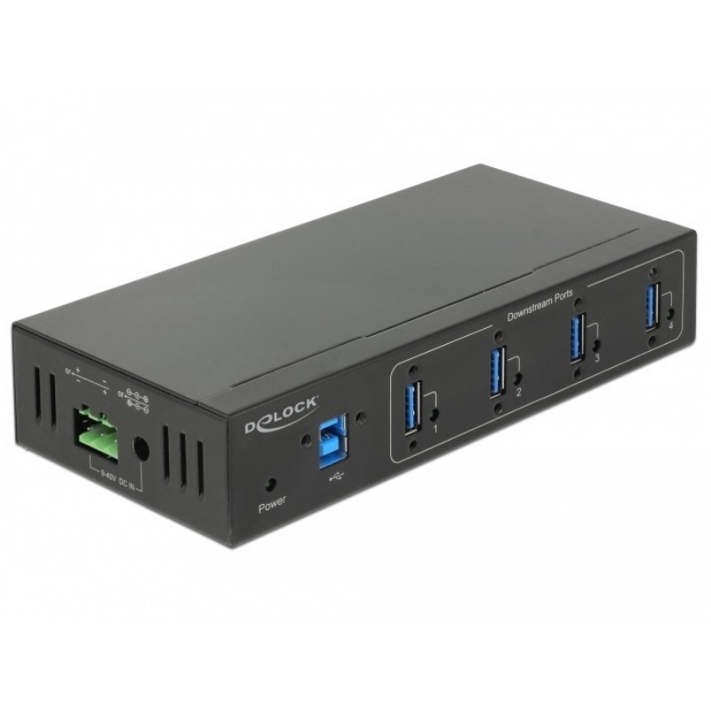 Delock 63309 hub di interfaccia usb 3.2 gen 1 (3.1 gen 1) type-b 5000 mbit/s nero