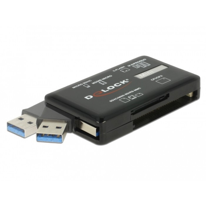 Delock 91758 lettore di schede usb 3.2 gen 1 (3.1 gen 1) nero