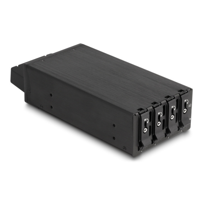 Delock mobiles speicher-rack - schwarz