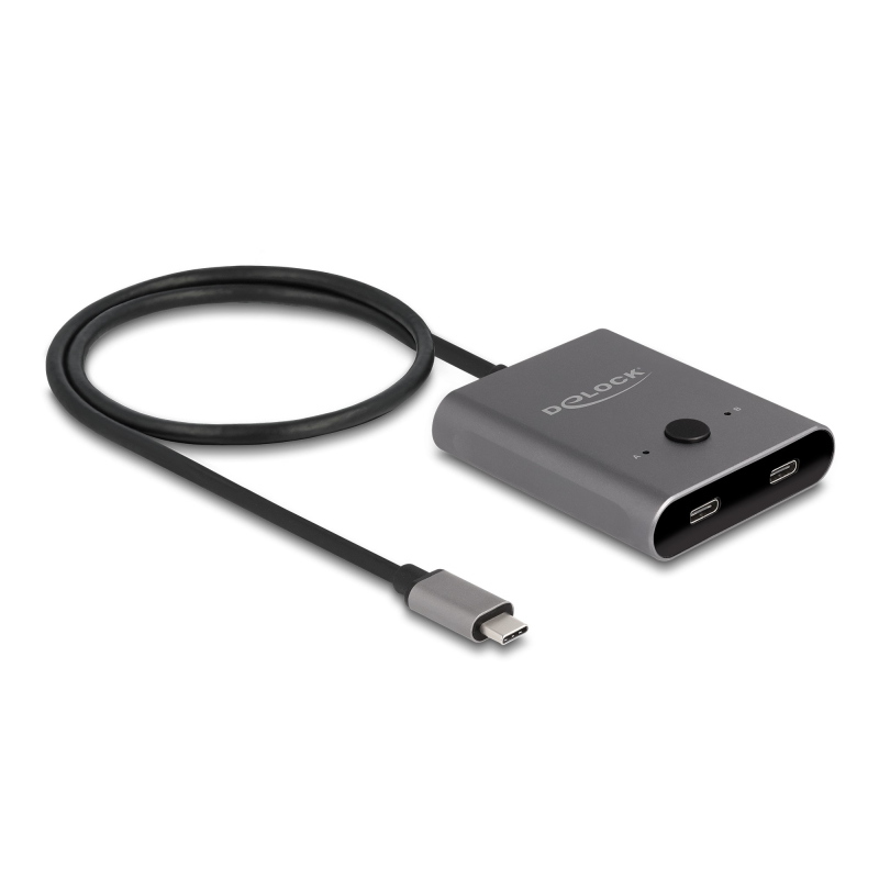 Delock usb 10 gbps usb type-c switch 2 a 1 bidirezionale da 8k