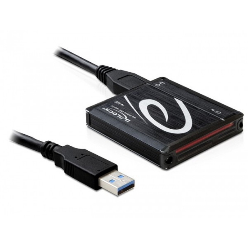 Delock usb 3.0 card reader all in 1 lettore di schede usb 3.2 gen 1 (3.1 gen 1) nero