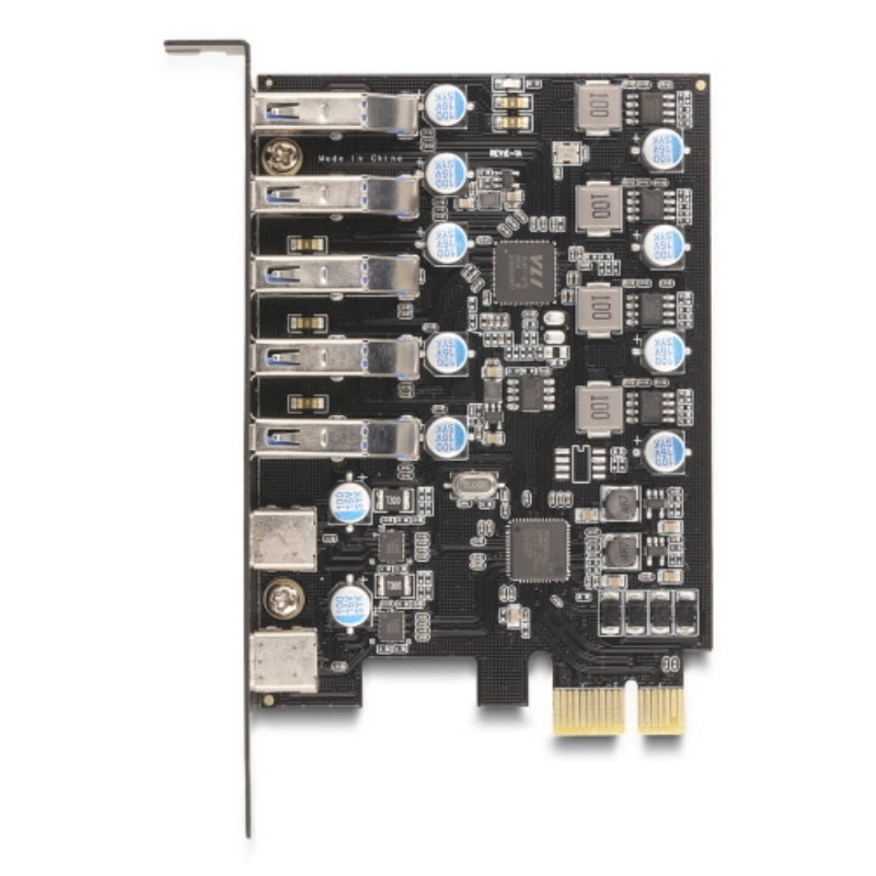 Delock usb-adapter - pcie 2.0 - usb x 5 + usb-c